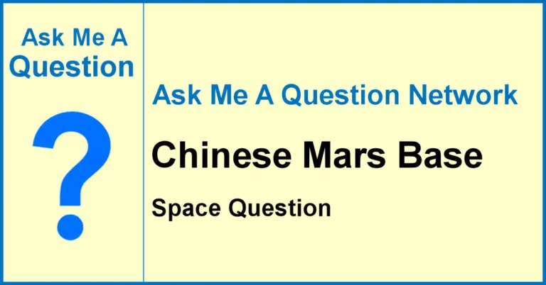 Ask Me A Question banner for Chinese Mars Base, a Q&A article about China's Mars plans and space law.