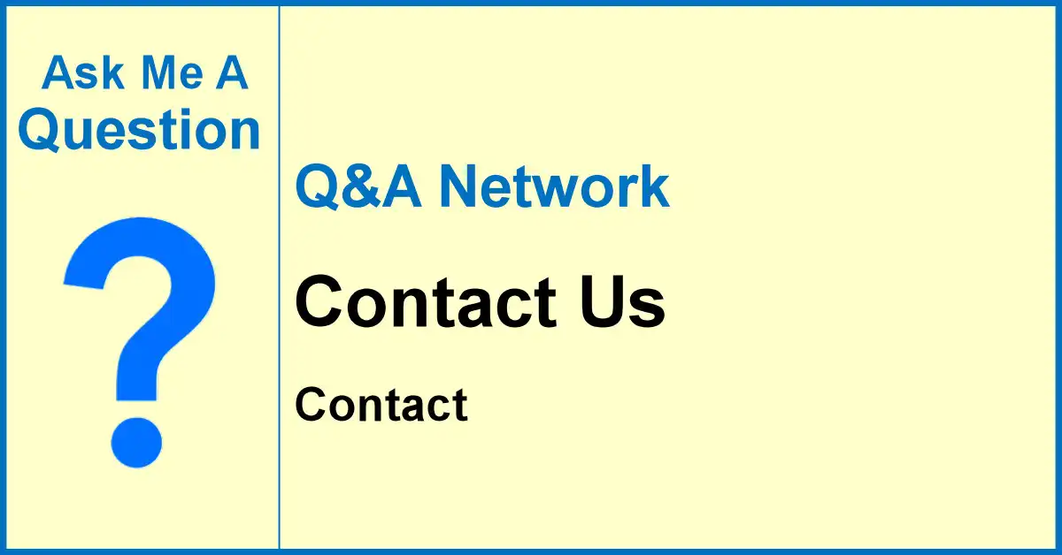 Cream banner for the contact page at the Ask Me A Question Network